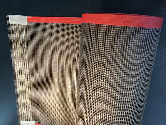 Μαύρος ιμάντας Ptfe FDA πλέγματος φίμπεργκλας υλικός